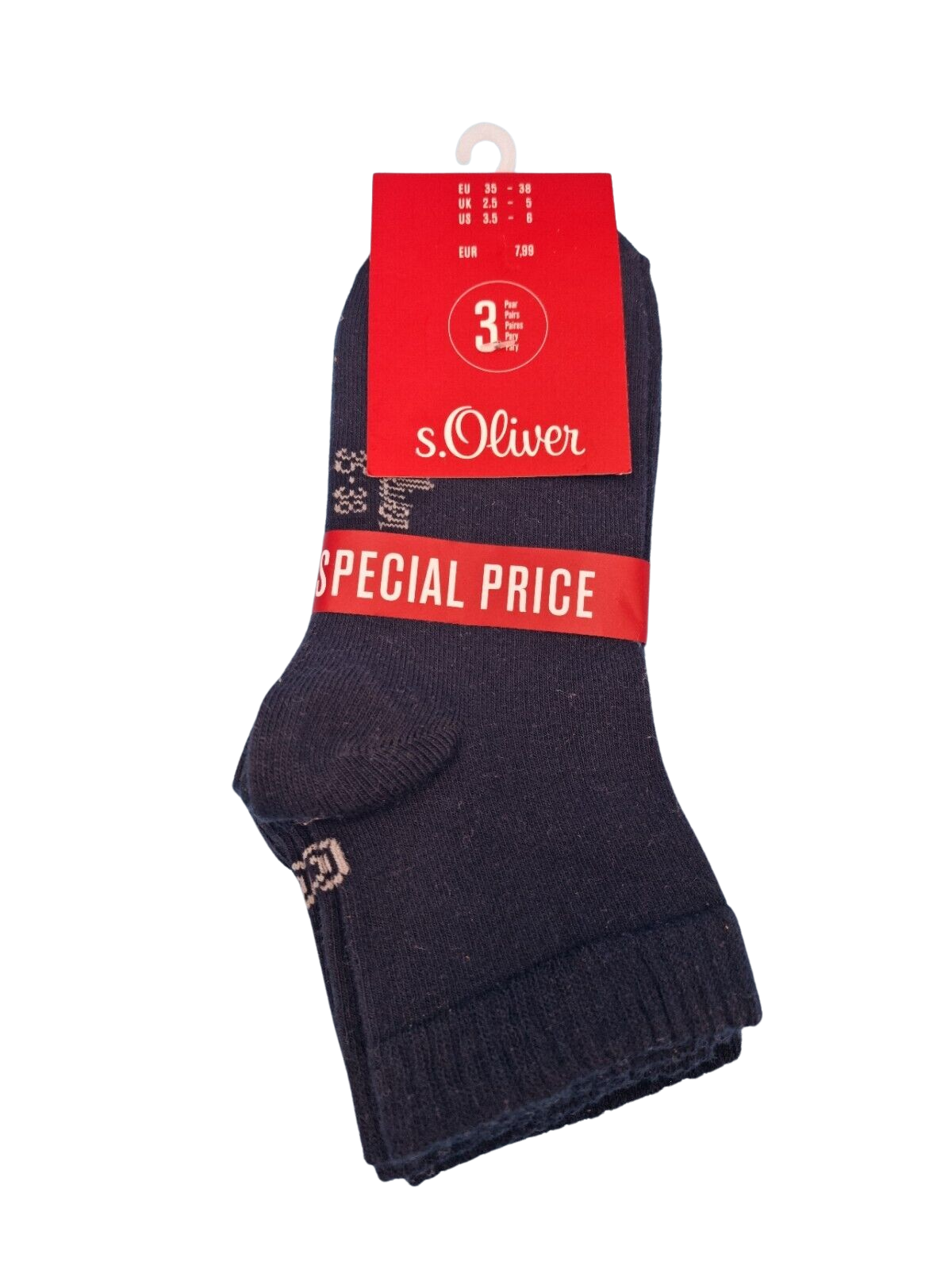 Größe 35-38 Oliver Socken 3 s. – Paar (1,67€/Paar)