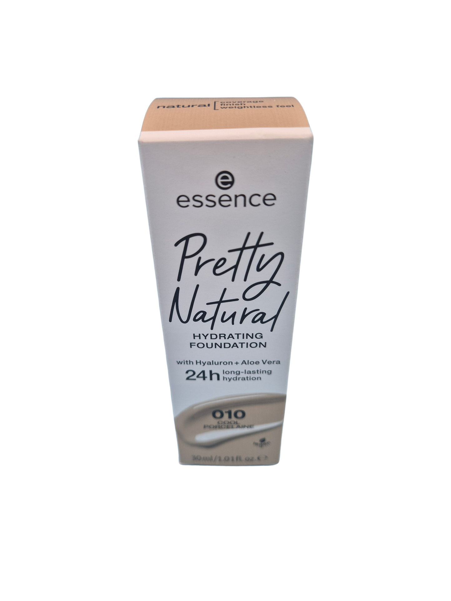 *AUSVERKAUF* essence Pretty Natural Hydrating Foundation Hyaluron 010 COOL PORCELAINE 30ml (66,67 €/L)