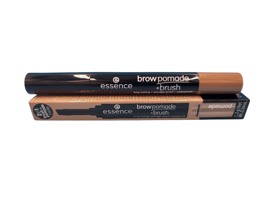 essence brow pomade + brush, Augenbrauen, Nr. 01 Blonde, braun 1,2g (833,33 €/kg)