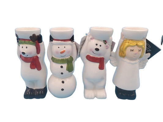 Teelichterhalter Figuren Weihnachten ca. 16 cm