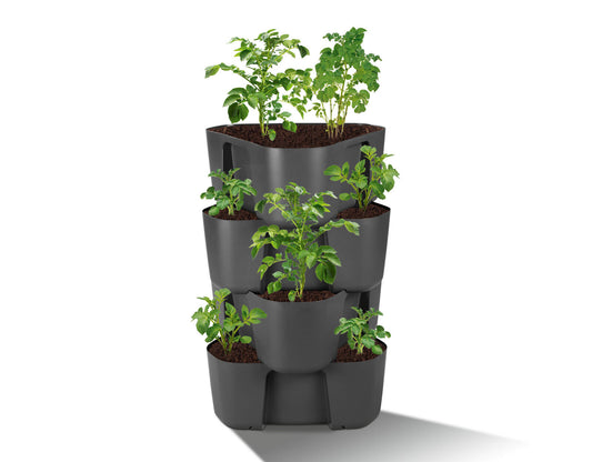 *TOP* PARKSIDE® Kartoffel- und Pflanzturm Säulentopf Blumenbeet Pflanzenturm 4-teilig